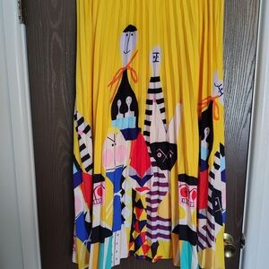 Colorful Graphic Print Skirt